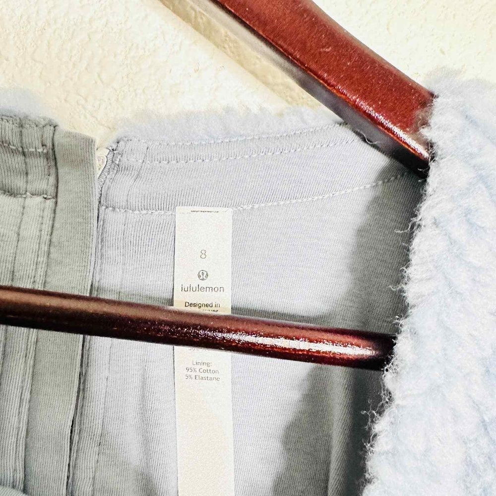 Lululemon Pullover 8 Sweatshirt Sherpa Athletic Workout Training Wool Warm Blue - Picture 5 of 6
